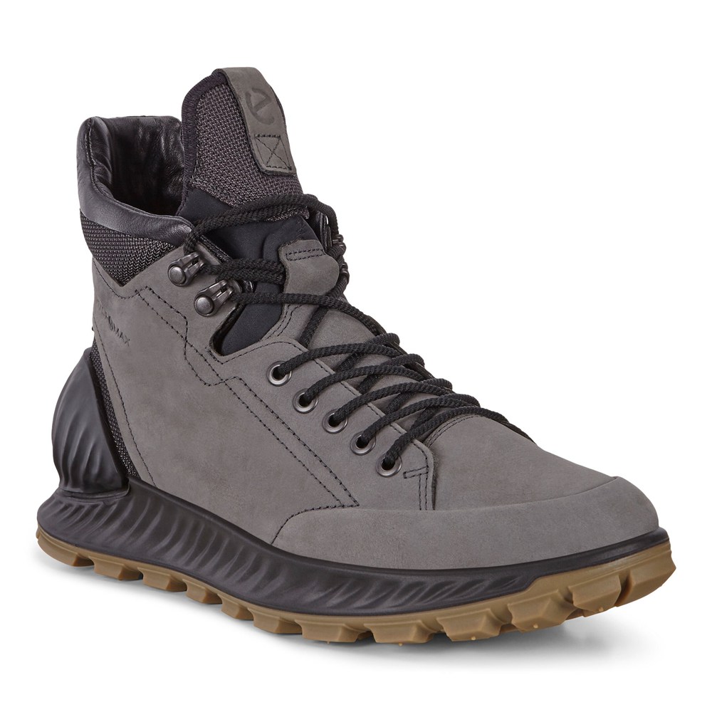 Tenis De Montaña Hombre - ECCO Exostrike Hydromax - Grises Oscuro - YXF614983